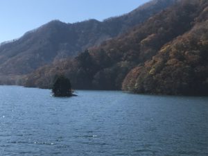 中禅寺湖　遊覧船からの風景