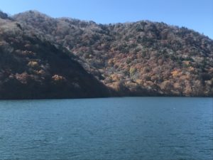 中禅寺湖　遊覧船からの風景