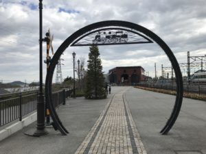 下今市駅　転車台広場