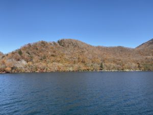 中禅寺湖　遊覧船からの風景